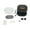 Black, variant on White Hot Air Fryer, 3.6QT Multifunctional Air Fryer with Touch Screen, Visible Baking Basket, 374°F Digital Air Fryer Oven for Baking Roasting Dehydrating