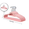 thumbnail image 1 of Dvruxg Velvet Hangers, 10 Pcs Plastic Clothes Racks, 360° Rotating Garment Holders for Closet Organization Use, 1 of 5