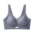 thumbnail image 4 of Bixock Wireless Sports Bras for Women Solid Color Side Coverage Support Underarm Containment for Fitness Activity Wear Bra, 4 of 5