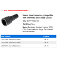 thumbnail image 2 of Heater Hose Connector - Compatible with 2007 GMC Sierra 1500 Classic, 2 of 2