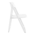 thumbnail image 4 of Luxury Commercial Living 32.25" White Solid Outdoor Resin Folding Chair, 4 of 8