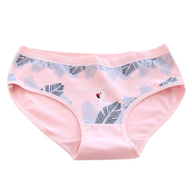 Bragas de ropa interior de cintura media para mujer, cómodas bragas de ropa interior triangular con parte inferior de algodón