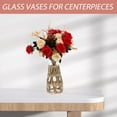 thumbnail image 2 of Woven Vase Decoration Rustic Glass Vase Flower Arrangement Vase Farmhouse Table Centerpiece, 2 of 9