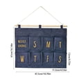 thumbnail image 3 of Wall Hanging Organizer Multi-Pocket Wall Mount Storage Bag Foldable Hanging Pocket Organizer For Bathroom Bedroom Dorm Kitchen Door, 3 of 6