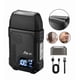 thumbnail image 1 of Rasuradora Electrica Barba Afeitadora 3 Niveles Inalambrica Recargable Shaver con Pantalla Corta al Raz Carga Tipo-c B-763bk Negro Hombre, 1 of 4