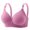 Purple, variant on Babcutegg Womens Bra Wireless Lightweight Adjustable Straps Padded Womens Underwear Black Size XL