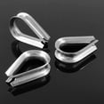 thumbnail image 2 of HUGFEGWE 10Pcs M8 304 Stainless Steel Wire Rope Thimble Rigging for 5/16-11/32 Diameter Wire Rope Cable CJB91-55316, 2 of 8