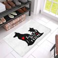 thumbnail image 3 of MKHERT Funny Cat and Dog Silhouette You are My Best Friend Doormat Rug Home Decor Floor Mat Bath Mat 30x18 inch, 3 of 3