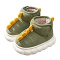 thumbnail image 4 of Otqutp Ankle&nbsp;Boots for Baby Children Cotton Shoes Warm and Non Slip Cotton Boots with Velvet In Winter Boys and Girls Children Boots Children Snow Boots(Green,1-1.5 Years), 4 of 4