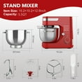WHALL Stand Mixer 5.5Qt 12Speed TiltHead Electric Kitchen Mixer
