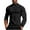 Black, variant on Mlzmgr Long Sleeve Shirts for Men Stretchable Fitness High Neck Shirts Workout Gym Muscle Shirts