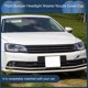 thumbnail image 2 of Tapa de boquilla de lavado de faro del parachoques delantero izquierdo Unique Bargains No.5C6955109, cubierta de boquilla de parachoques para Volkswagen Jetta A6 2011-2014, Plástico azul, 1 Pcs, 2 of 7