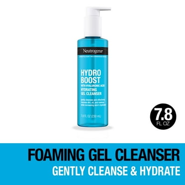 Neutrogena Hydro Boost Hydrating Hyaluronic Acid Gel Facial Cleanser and Face Wash, 7.8 oz