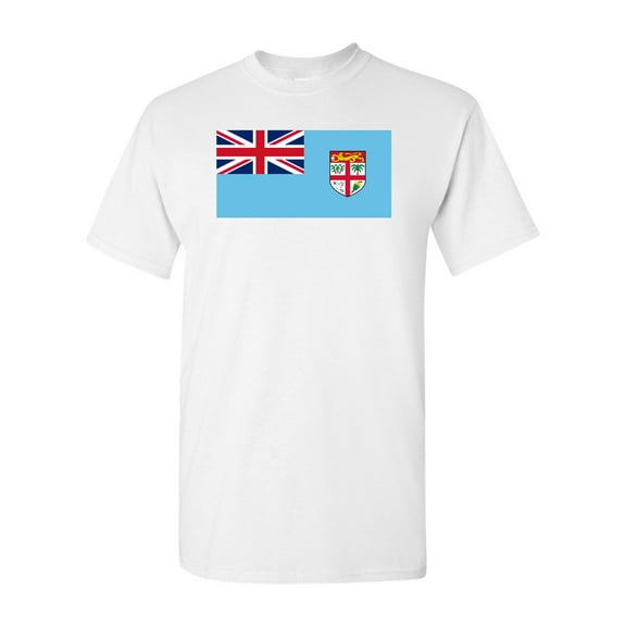 Fiji Country Flag Adult DT T-Shirt Tee
