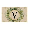 thumbnail image 1 of Precio reducido por tiempo limitado!Felpudos con letras para puerta delantera, decoración Floral, felpudos con iniciales, entrada al aire libre, decoración de apellidos para el hogar, interior y exte, 1 of 3