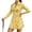 Yellow Zebra Stripe, variant on FOR U DESIGNS Grey Leopard Print Women's Tennis Golf Dress with Shorts Long Sleeve Athletic Dresses for Women Breathable Tennis Dress for Gym