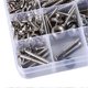 thumbnail image 4 of Guitar Repair Screw Kit Electric Acoustic Guitar Mounting Screws Strap Buckles Kit Luthier Tool with Tweezers Silver, 4 of 4