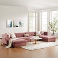 thumbnail image 3 of Sanguine Channel Tufted Performance Velvet 6-Piece Modular Sectional Sofa, 3 of 6