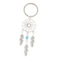 thumbnail image 4 of Handmade Dreamcatcher Key Ring Key Chain Charm Bag Hanging Ornament for Bag Hanging Ornament Blue, 4 of 9