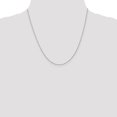 thumbnail image 2 of 14k White Gold 20 Inch .9mm Cable Chain Necklace Pendant Charm, 2 of 9