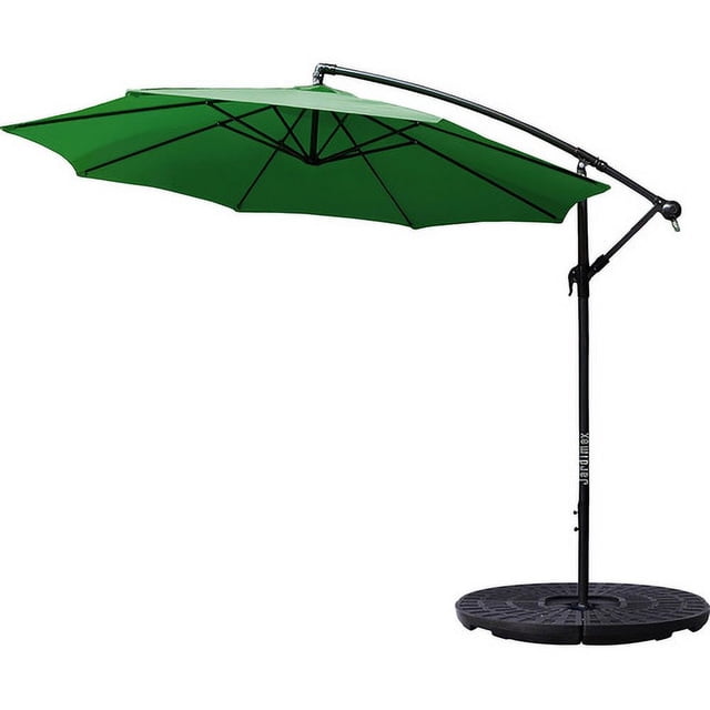 Sombrilla Grande Exterior Playa Jardin 3m Base Contrapeso Verde Jardimex