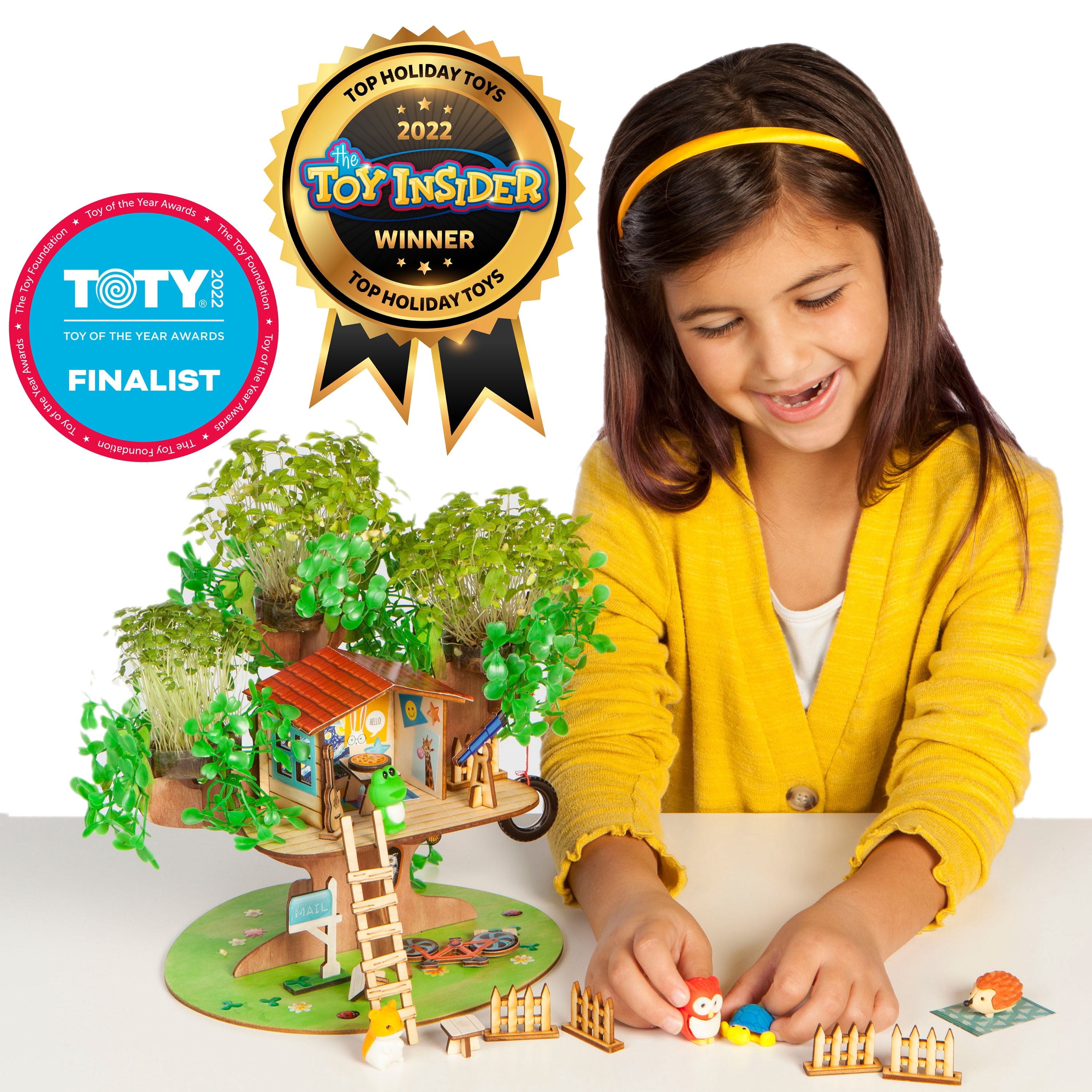 Creativity for Kids Build and Grow Tree House – Child Craft for Boys and Girls, Treehouse Kits