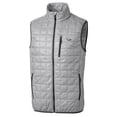 thumbnail image 2 of Men's Cutter & Buck Gray North Carolina Central Eagles Big & Tall Rainier PrimaLoft Eco Full-Zip Puffer Vest, 2 of 3