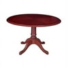 Regency 42" Round Conference Table, Mahogany, Melamine Laminate Surface