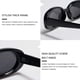 thumbnail image 5 of Gafas de sol VANLINKER 90s Retro Ovaladas Polarizadas UV400 Negras, 5 of 5
