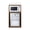 White, variant on Summit 21 Inch Coffee Station With Minibar and Microwave, 1.2 cu.ft. Refrigeration Capacity, Hospitality Cabinet, White, Stainless Steel - QCSMW1OAKW