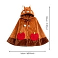 thumbnail image 3 of Womens Halloween Graphic Hoodies Halloween Cosplay Bat Cape Soft Wearable Blanket Hoodie for Women, 3 of 6