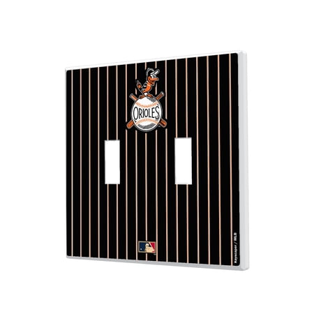 Baltimore Orioles 1954-1963 Cooperstown Pinstripe Double Toggle Light Switch Plate