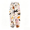 thumbnail image 3 of Pink High Waist Pjs Loose Pant Wide Leg Halloween Sleepwear Home Wear S, 3 of 3