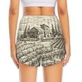 thumbnail image 4 of Fotbe Vineyard Landscape Womens High Waist Running Shorts Athletic Workout Quick Dry Shorts for Women with Pockets Gym Yoga Summer Shorts-Medium, 4 of 9