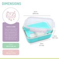 thumbnail image 4 of Melii Boîte Bento en Verre avec Housse en Silicone - 740 ml - bleu - 1 unité, 4 of 6