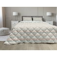thumbnail image 1 of Boho Comforter & Sham Bedding Set, Pastel Colored Geometrical Shapes Art Print Peruvian Folkloric Retro, 3 pcs Duvet Set Microfiber Filling Quilt, 5 Sizes, Multicolor, by Ambesonne, 1 of 4