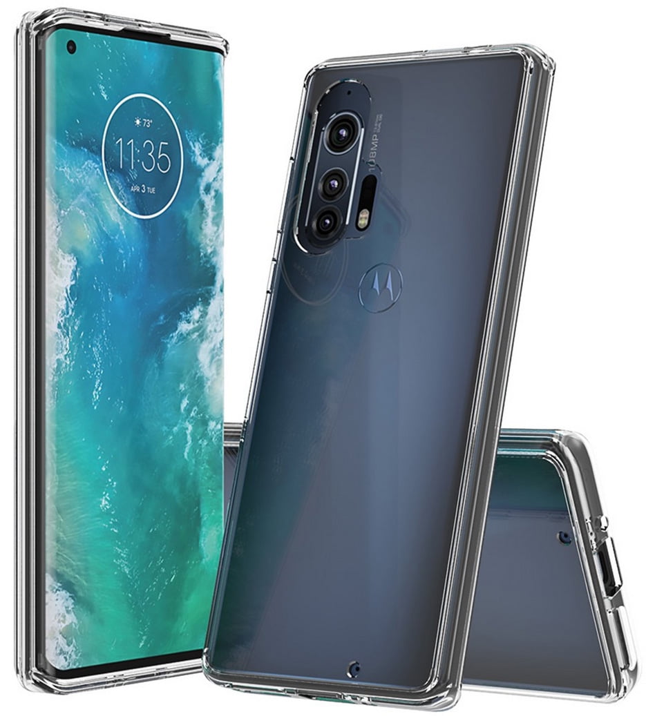 Case for Motorola Edge Plus, Clear [Aquaflex] Transparent Flexible TPU