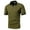 Olive Green, variant on WREESH Men's Solid Henley Shirts Casual Short Sleeve Shirt with Turndown Collar a Classic Solid Color Top for Everyday Wear Orange
