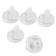 5 Pcs Pièce de Rechange 1,3 Pouces Dia Chauffe-Eau Four Boutons Blanc Ton Argent – image 1 sur 1