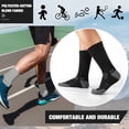 thumbnail image 3 of VEGCOO 8 Pairs Men's Ankle Athletic Socks, Cushioned Breathable Socks, 3 of 7