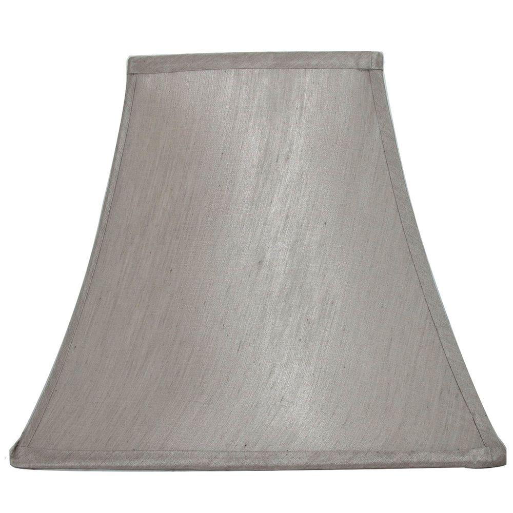 15370 LOT of 3 Hampton Bay Mix & Match Bavarian Grey Square Bell Accent Shade 