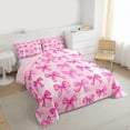 thumbnail image 3 of Castle Fairy Kawaii Bow Knot Girl Twin Comforter Sets,Dreamy Princess Bedding Set, 3 of 8