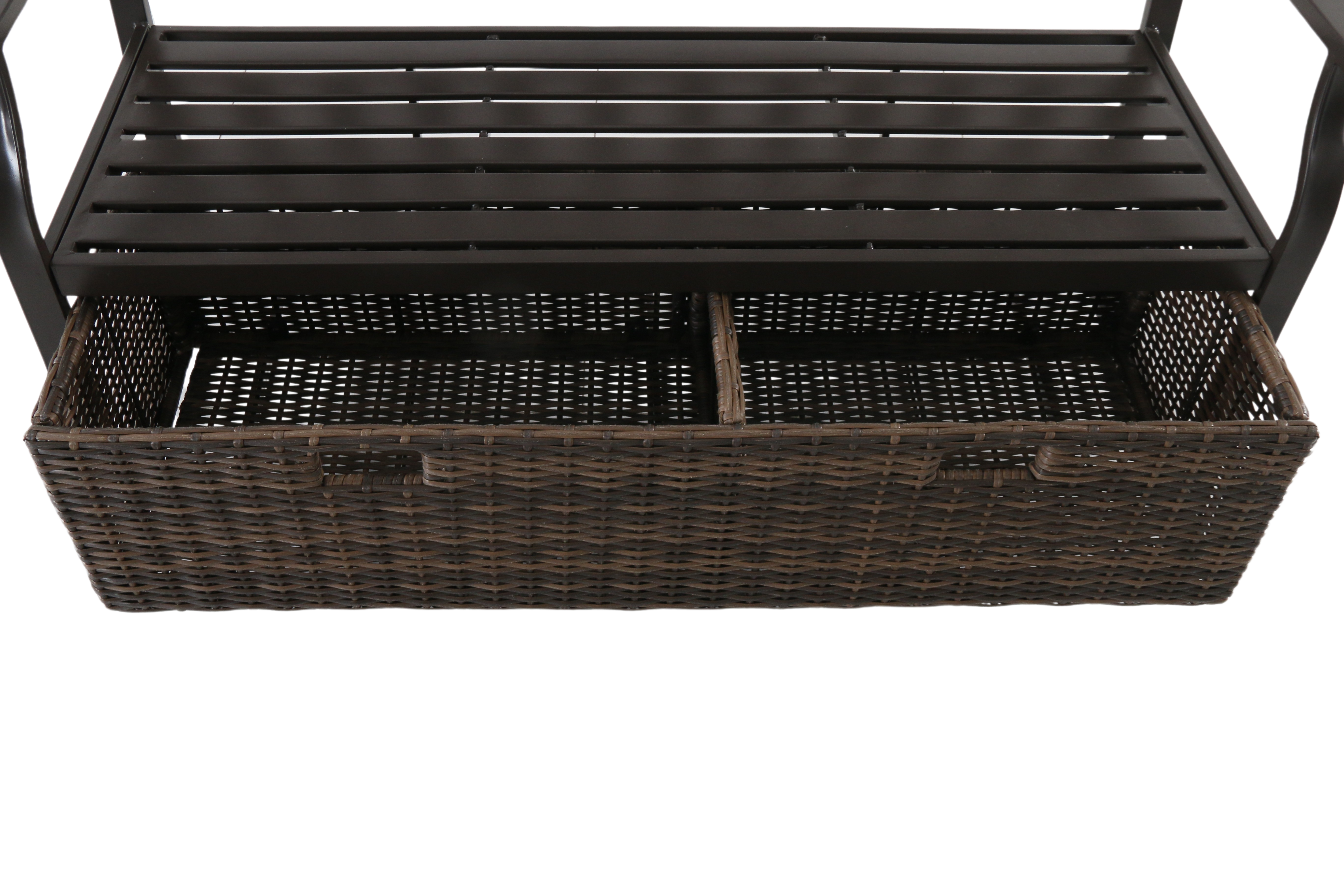 Buy Better Homes & Gardens Camrose Outdoor Storage Wicker Bench Brown