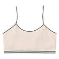 thumbnail image 4 of Girls Seamless Sports Bra Training Solid Teen Bra with Adjustable Thin Straps Comfortable Wireless Kids Bras,Pink,S, 4 of 6