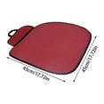 thumbnail image 3 of Ruroz Car Seat Cushion: Comfortable Memory Foam Car Seat Cushion for Driving - for Sciatica-Tailobone Pain Relief - Seat Cushion for Car-Truck, Office, Wheelchair - Red, 3 of 4