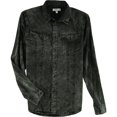 thumbnail image 1 of William Rast - Camisa de manga larga con botones para hombre, color negro, pequeña, 1 of 2