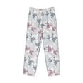 thumbnail image 4 of Goofa Lilies Flowers Printed Soft Pajama Pants for Men, Wide Leg Comfy Casual Lounge Yoga Pants-Medium, 4 of 9