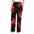 thumbnail image 3 of Balery Beautiful Red Ladybug print Women's Pajama Pants,Ultra Lightweight Pjs,Lounge Pant-XX-Large, 3 of 9