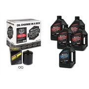 V-Twin Oil Change Kit Synthetic w/Black Filter, Sportster