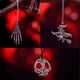 thumbnail image 5 of 100 colgantes de plata antigua con dijes de Halloween, accesorios para hacer Halloween, estilos aleatorios, 5 of 5
